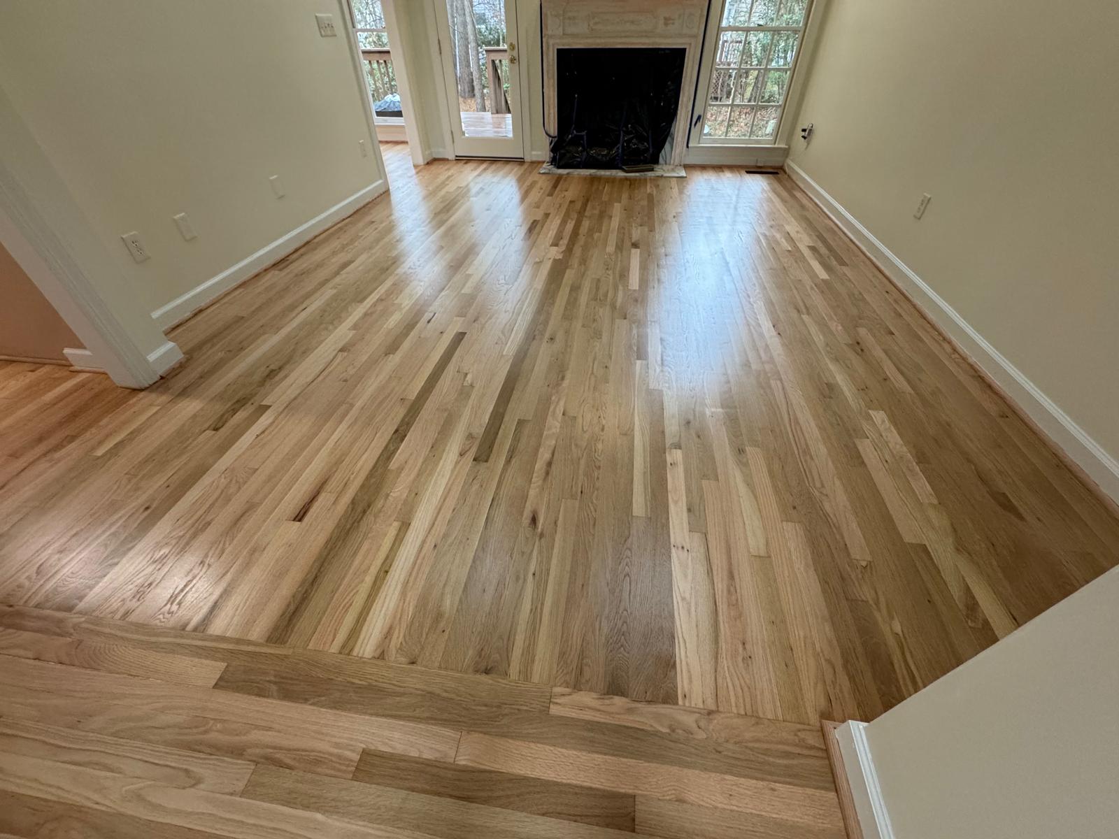 Refinishing flooring service